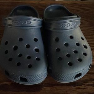 Navy crocs